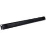 Phasak Panel guía de cables con cepillo 1U 19 pulgadas PA 1901 Negro
